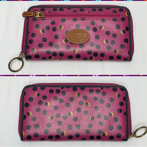 Fossil wallet polka dot design - Picture 1 of 10